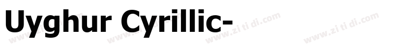 Uyghur Cyrillic字体转换